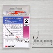 Гачки Siweida Scorpion Faultless O'Shaughnessy BN, 10шт/уп, № 2